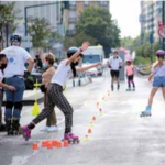 Le slalom roller sur la Nationale 3