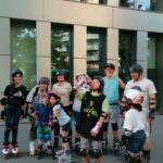 patineurs en pause